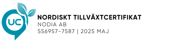 UC Tillväxtcertifikat för Nodia